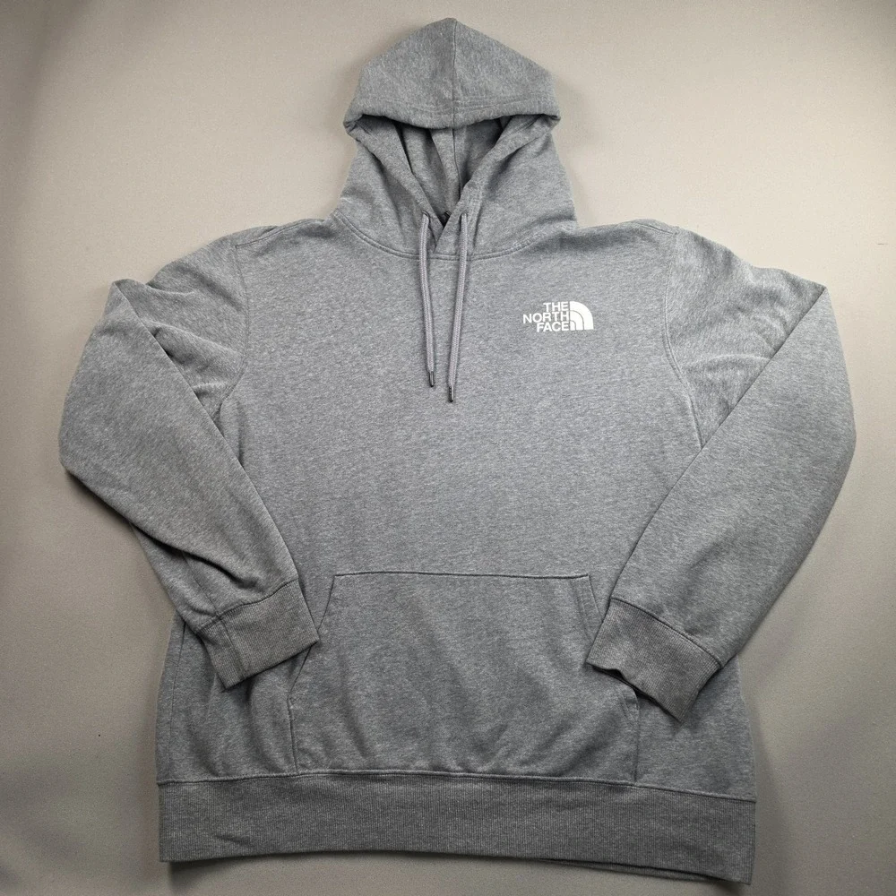 The North Face Doin It Outside Since 66 Mens Pullover Hoodie Gray L Relaxed Fit